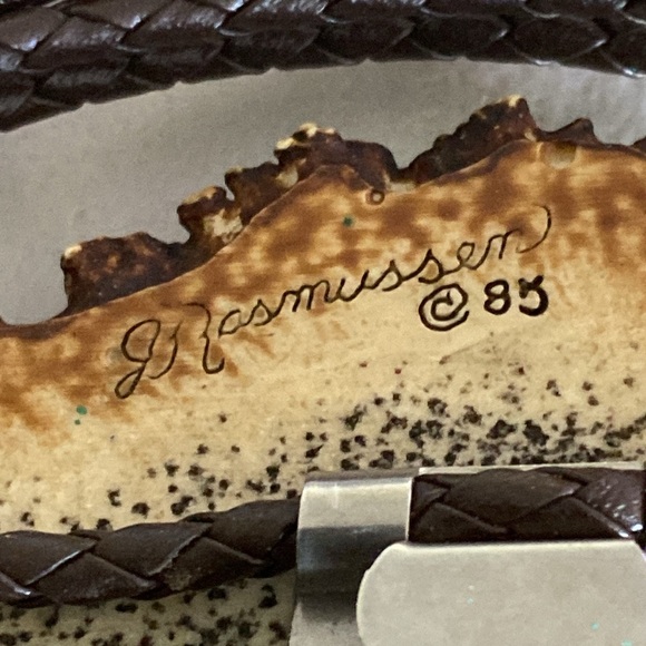 J Rasmussen signed Bolo tie-Stag-Beautiful!! - Picture 5 of 7